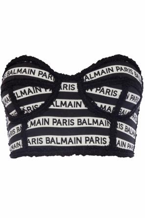 Usztywniany top z logo, zdjęcie 1 Usztywniany top z logo od Balmain